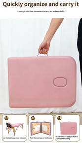 Yongteng Camilla de Masajes Plegable de Lujo en Cuero Estilo Moderno Cama Portátil para Spa y Terapia Facial - Product Image 4