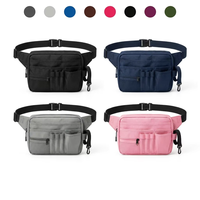 Pochette de hanche médicale imperméable en polyester BSCI avec fermeture éclair, sac banane portable pour infirmière, organisateur multi-poches pour outils d'urgence en clinique