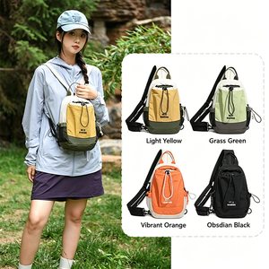 Mochila deportiva informal con cremallera y bolsillo para botella de agua, bolso de hombro de alta calidad para hombres y mujeres, bolso deportivo ligero a la moda - Product Image 1