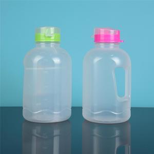 Botella de bebidas DunDun de 2000 ml con asa, tapa abatible, jarra redonda de PP para envasado de vino y bebidas - Product Image 1