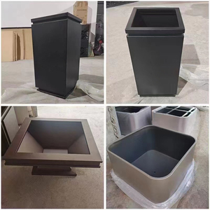 Macetas Rectangulares Altas Maorong de Acero Inoxidable con Recubrimiento en Polvo, Duraderas, Capacidad de 37L, para Jardín y Hogar, con Tamaño Personalizable - Product Image 5