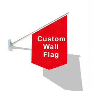 Outdoor Hanging Advertising Custom Wall Mounted <b>Flag</b> Aluminum Pole Custom Wall <b>Flag</b> - Product Image 1