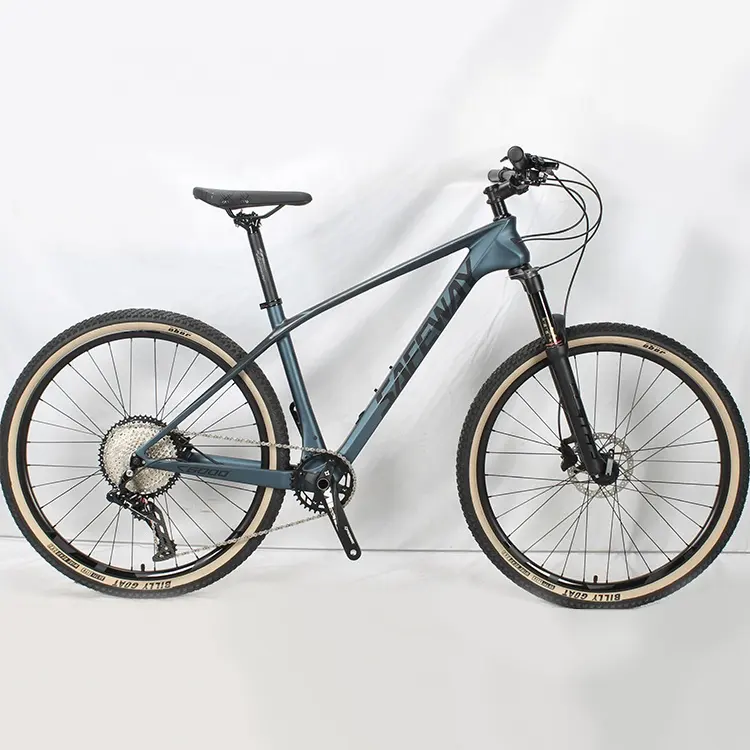 Material leve de fibra de carbono para adultos e mountain bike, suspensão completa de 27.5 polegadas