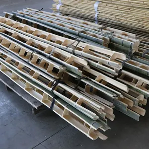 Eco friendly durevole naturale split di bambù con schermo a doghe manuale di bambù recinzione palizzate esportazione