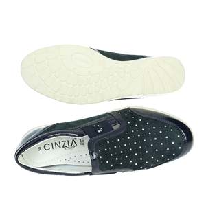 Cinzia Soft Donna Slip On IV112730K Blu <b>Canvas</b> Trendy Shoes Size 38 39 40 41 - Product Image 6