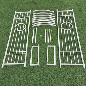 Treillis d'arche de jardin en acier en métal <span class=keywords><strong>noir</strong></span> avec plantes grimpantes - Product Image 5