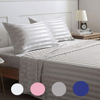Parure de lit en polyester et tissu microfibre, vente en gros, literie au rabais, 1800 fils