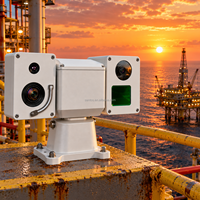 Bewakingssysteem voor aardgasproductiefaciliteiten, lange-afstands buiten thermische PTZ-camera, 360° weergave, IP67 waterdicht