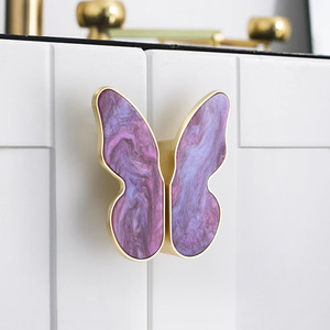 Furniture Handle And <b>Knob</b> Butterfly Shape Zinc Alloy Minimalist Cabinet Drawer Durable - Product Image 4