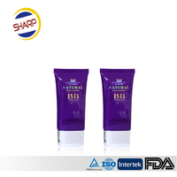 Tube de contenants cosmétiques en plastique transparent de forme unique