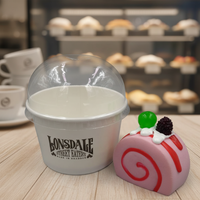 Groothandel 4oz 8oz 16oz Wegwerp Dessert Yoghurt IJs IJsjes Vriesfruit IJs Cup Verpakkingen Bakjes Met Deksel