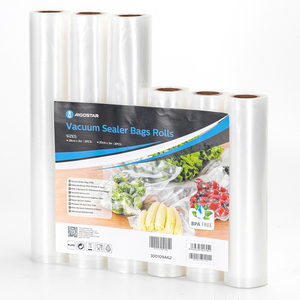 Aigostar ถุงอาหารสูญญากาศ6ม้วน20X300ซม. และ28X300ซม. ถุงปิดผนึกสูญญากาศสำหรับเก็บอาหารการทำอาหาร Sous Vide - Product Image 1
