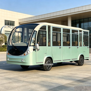 รถบัสชมวิวไฟฟ้าสีชมพู ZOWN แบบปิดมิดชิด ประตูกระจกเต็มบาน สำหรับขนส่งผู้โดยสารในพื้นที่ชมวิว - Product Image 1