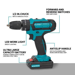 Perceuse-<span class=keywords><strong>visseuse</strong></span> sans fil rechargeable, légère et portable, pour le bricolage, avec batterie, fonction percussion - Product Image 4