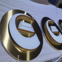 Enseigne LED 3D personnalisée DakeSign Factory OEM, double éclairage avant et arrière, étanche IP65, pour restaurant, café, enseigne commerciale
