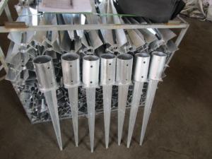 Anclaje de poste galvanizado para cercado de jardín - Product Image 5