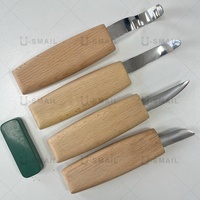 Ensemble de couteaux à bois professionnels en acier inoxydable, outils à main pour débutants, sculpteurs, amateurs de bricolage, ensemble de gouges à crochet, gouge à bol