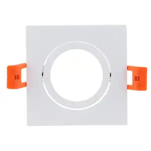 Foco LED Cuadrado GU10 Empotrable en Techo, Marco para Foco Halógeno MR16, Luminaria de Techo en China - Product Image 1