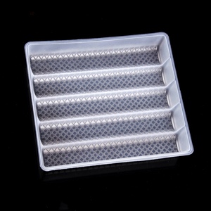 Baki Plastik Blister Sekali Pakai untuk Kemasan Kue Kering, Keripik, dan Makanan Lainnya, Kotak Kompartemen Makanan Transparan - Product Image 1