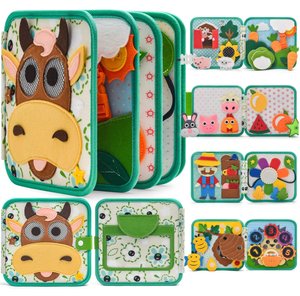 Nuovo <span class=keywords><strong>Libro</strong></span> Sensoriale Fatto a Mano 'Il <span class=keywords><strong>Mio</strong></span> Primo <span class=keywords><strong>Libro</strong></span> delle Attività' per Bambini - Regalo per Maschi e Femmine - Product Image 2