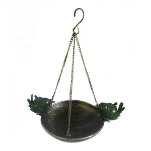 Garden hanging cast iron bird feeder garden decoration metal hanging bird bath