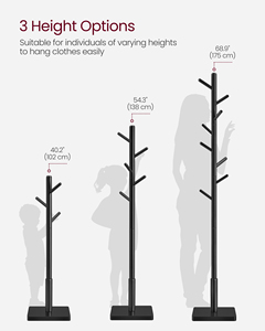 <span class=keywords><strong>VASAGLE</strong></span>-Arbre d'entrée sur pied avec 8 crochets pour manteaux, chapeaux, sacs à main, <span class=keywords><strong>porte</strong></span>-<span class=keywords><strong>manteau</strong></span> en bois massif - Product Image 5