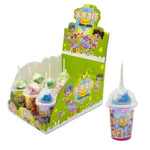 ลูกอมขายส่งแบบกำหนดเอง แบรนด์ส่วนตัว ผงรสเปรี้ยว ไอศกรีมถ้วย ลูกอมรสผลไม้หลากสี บรรจุภัณฑ์สะดุดตา - Product Image 3