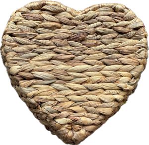 Yulin Jiafu Heart-Shaped Gift Basket Valentine's and <strong>Easter</strong> Natural Water Hyacinth <strong>Hamper</strong> - Product Image 4
