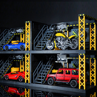 Simulation de scène bricolage atelier de réparation assemblage modèle stockage métal parking jouets
