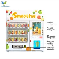 Distributeur automatique de smoothies multifonctionnel 24h/24, commande par scan, service en libre-service, boissons fraîchement pressées, vente directe