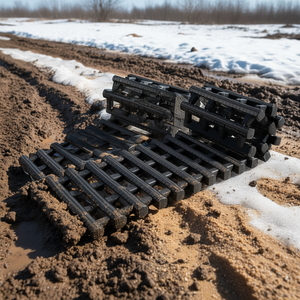 2 Piezas de Tablas de Tracción Cortas Negras de TPR para Recuperación en Lodo, Nieve y Arena D0100H53RW2 - Product Image 2
