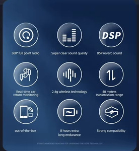 Mise à niveau du microphone sans fil K63 Microphones Lavalier Mini Mic Monitoring pour Vlogging Podcast Yotub - Product Image 4