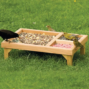 FSC Audited Outdoor <strong>Wild</strong> <strong>Bird</strong> House and Feeder, Wooden <strong>Bird</strong> Feeder on Grassland - Product Image 4