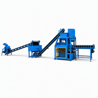 Machine automatique de fabrication de blocs hydrauliques RPT4-10, 11 kW, 7680 briques par 8 heures, machine à briques emboîtables