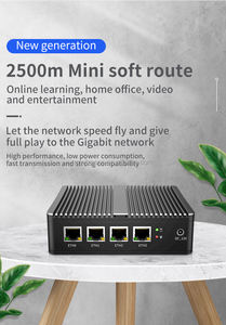 Mini PC industriel Intel <span class=keywords><strong>Celeron</strong></span> J1900 <span class=keywords><strong>J5005</strong></span> Quad Core I211 4 ports LAN NICs AesNI Pfsense Pare-feu Appareil réseau Pare-feu Routeur - Product Image 2