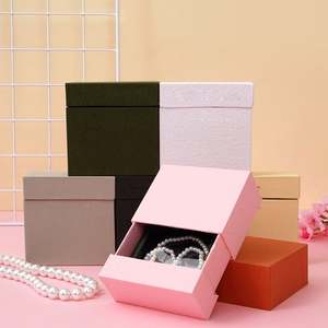 Bolsa de Lujo Personalizada de Color Morado con Asa de Listón, Bolsa de Regalo para Compras, Caja para Joyería, Cajas con Cajones - Product Image 2