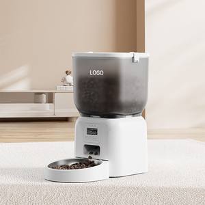 Distributeur de nourriture intelligent pour animaux de compagnie avec interaction vidéo, conteneur de nourriture de 4 L, bol en acier inoxydable pour chiens et chats, prise européenne rechargeable - Product Image 2