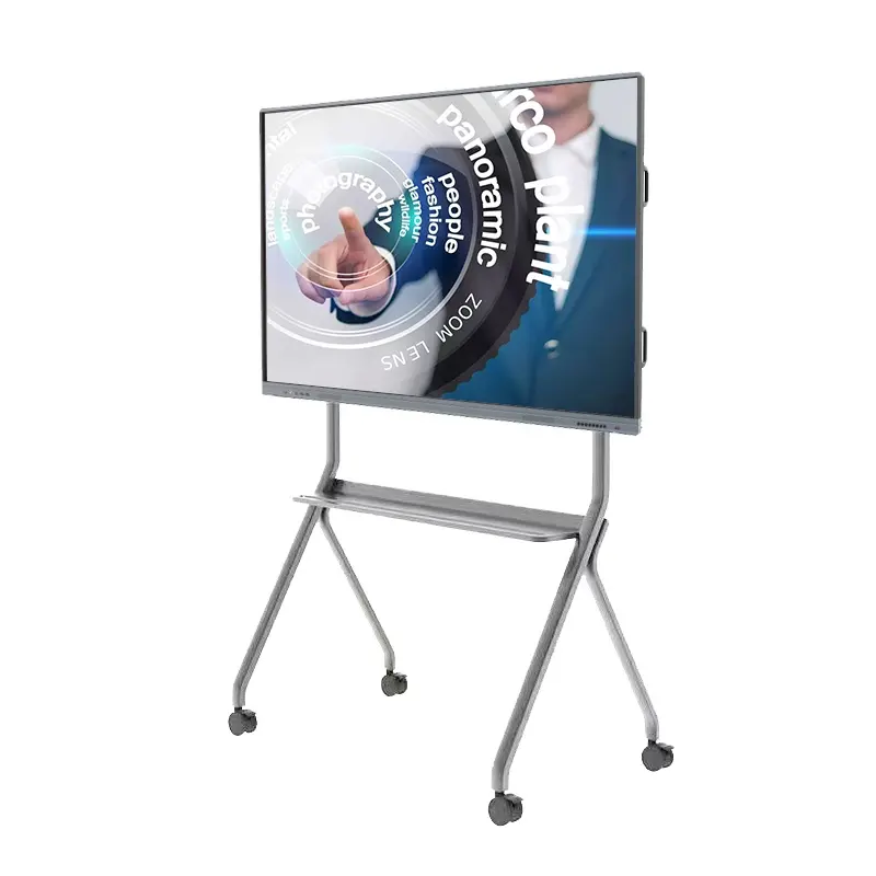 55 "Touch a infrarossi a parete lavagna interattiva Multi Touch Display interattivo in metallo nero LCD 55 pollici Windows ROHS 16:9