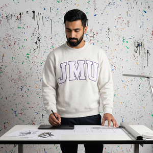 FINER THREADS JMU ASH Sweat à capuche d'hiver pour homme 100% coton Couleur personnalisée Broderie appliquée Col à capuche Respirant Séchage rapide - Product Image 1
