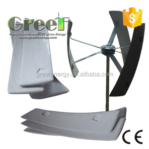 ใบพัดลมแนวตั้ง Vawt 300W-10KW ไฟเบอร์กลาสก่อสร้าง - Product Image 2