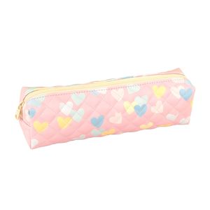 Venta al por mayor precioso estuche de lápices de corazón decorado con forro impreso lleno de <span class=keywords><strong>Girlhood</strong></span> - Product Image 1