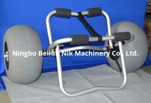 Yonk Modelo Y02011B Carro de playa de aluminio de aviación plegable para kayak y canoa Garantía de 1 año - Product Image 3