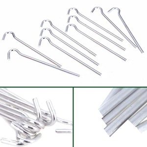 Clous de tente en aluminium en gros, agrafes, clips, piquets de tente en acier robuste, piquets de camping, piquets de jardin - Product Image 3