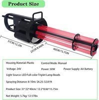 Pistola de CO2 Topflashstar Meta, Pistola de CO2 Portátil para Conciertos, Eventos y Fiestas