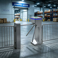 Torniquete de Centro Logístico, Puerta Giratoria con Control de Acceso por Tarjeta RFID para Almacén, Fábrica, Parque Industrial