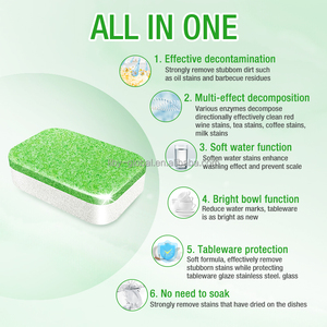 ลิบี้ เกรพาวเวอร์ ผงซักฟอกล้างจานแบบไม่เติมฟอสเฟต เม็ดล้างจานแบบใช้แล้วทิ้ง สบู่ก้อนล้างจาน ผงซักฟอกล้างจาน รับผลิตแบบ OEM ODM - Product Image 2