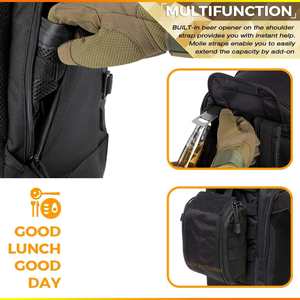 Sac à dos isotherme tactique grande capacité pour le déjeuner, résistant aux fuites, avec fermeture éclair, pour hommes et femmes - Product Image 5