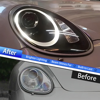 Ensemble de phares LED KGKB pour Porsche Boxster Cayman 987.1 2004-2008, mise à niveau DRL 6000K, lentille de projecteur, Plug & Play