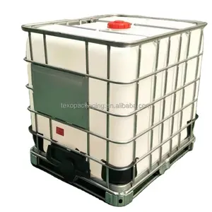 Contenedor IBC de agua de plástico personalizado, tanque de almacenamiento de líquido HDPE de 1000 litros