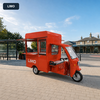Chariot de vente électrique à trois roues avec trappe de service escamotable